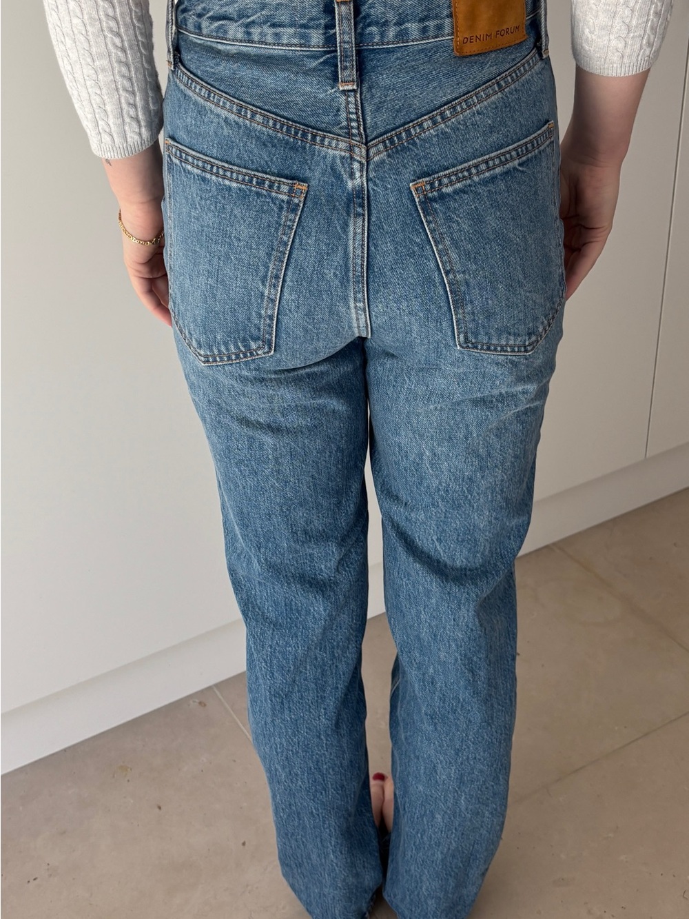 Aritzia Denim Forum The Joni High Rise Loose 29L Light Blue Denim Jeans